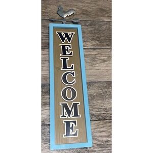 Rooster Welcome Sign Rustic Country Decor 24" Length X 4.5" Wide